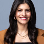 Deema Zein, photographed for PBS NewsHour, 26 February 2025, in Arlington VA. Photo by Mike Morgan.